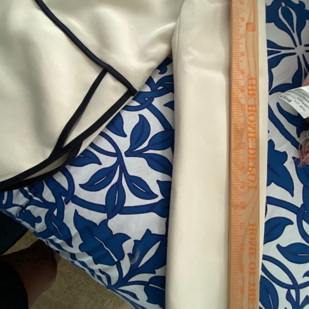 NWT J Crew cream with blue piping jacket - Picture 12 of 13